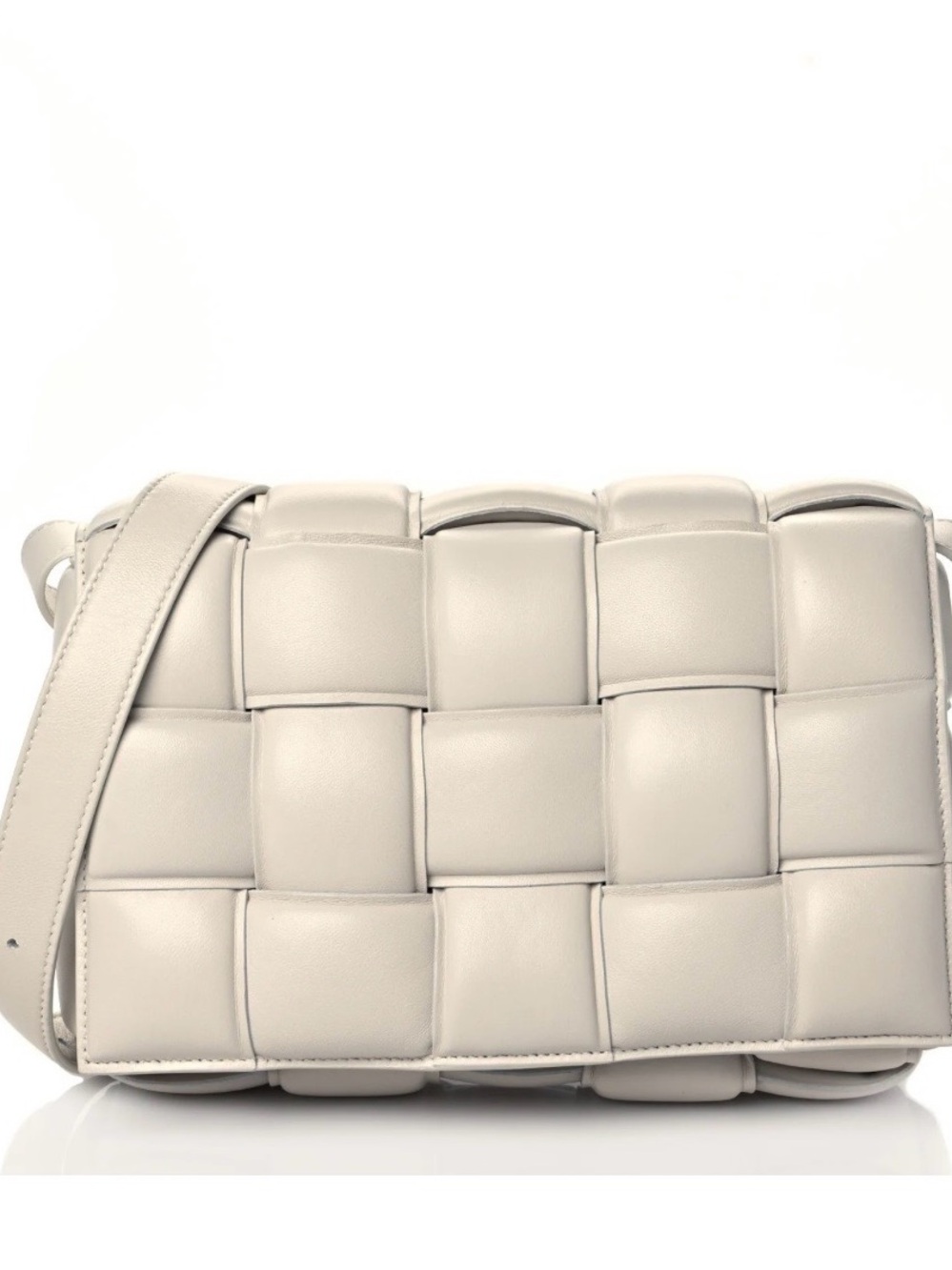 Bottega Veneta Padded Cassette in Chalk